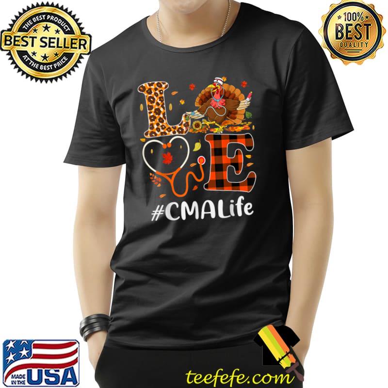 CMA Certified Medical Assistant Love Thanksgiving Leopard T-Shirt Unisex CMA Certified Medical Assistant Love Thanksgiving Leopard T-Shirt Unisex