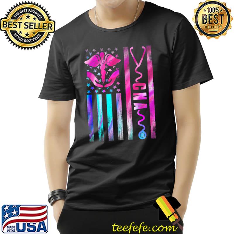 CNA Job Certified Nursing Assistant USA Flag Premium T-Shirt Unisex CNA Job Certified Nursing Assistant USA Flag Premium T-Shirt Unisex