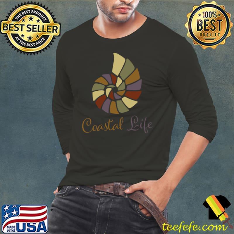 Coastal Life Nautilus Beach Wear T-Shirt Long Sleeve Tee Coastal Life Nautilus Beach Wear T-Shirt Long Sleeve Tee