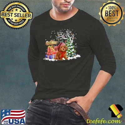 Cockapoo Christmas Tree Xmas For Cockapoo Dogs Lover T-Shirt