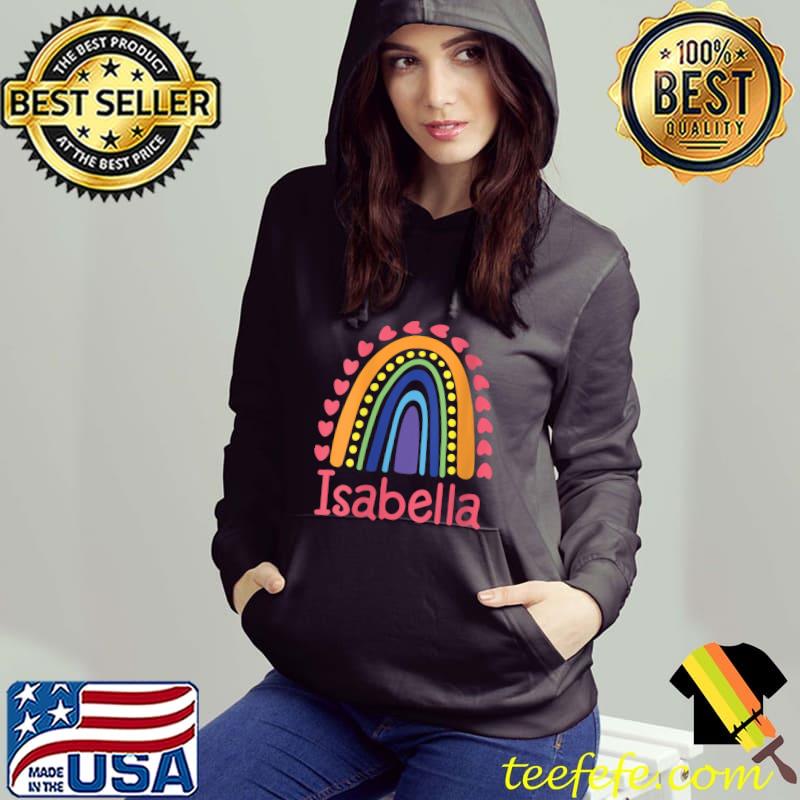 Colorful Boho Rainbow Girls Name Isabella T-Shirt
