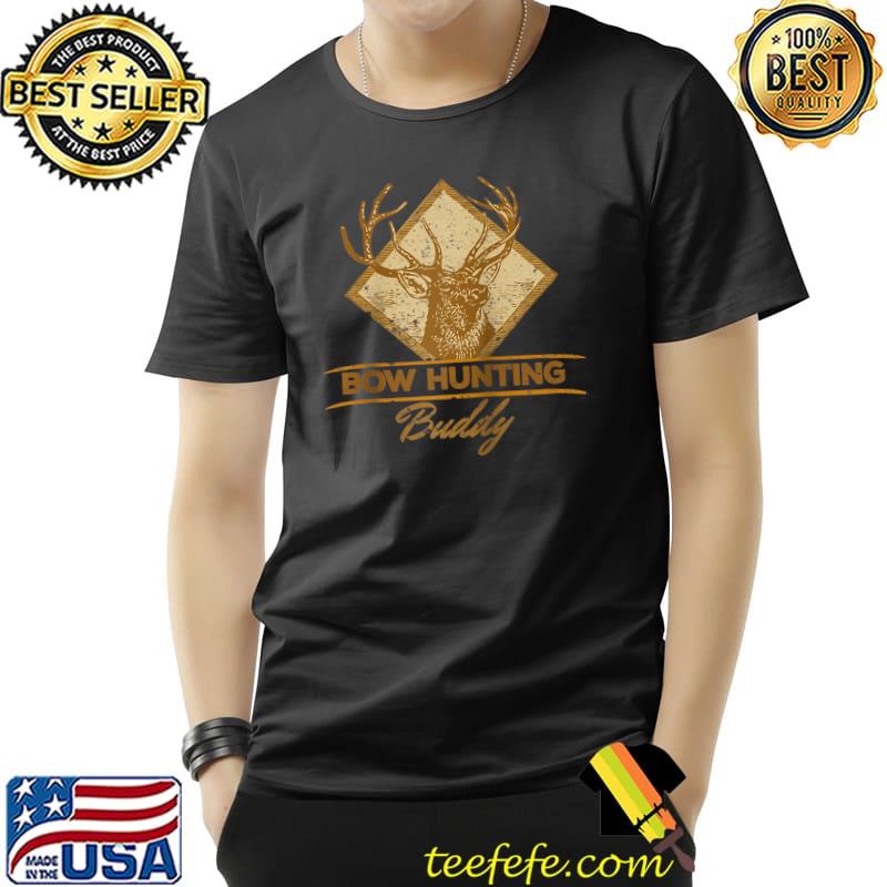 Compound Bow Hunting Buddy Vintage Deer Outdoor Archery Gear Raglan Baseball T-s Unisex Compound Bow Hunting Buddy Vintage Deer Outdoor Archery Gear Raglan Baseball T-s Unisex