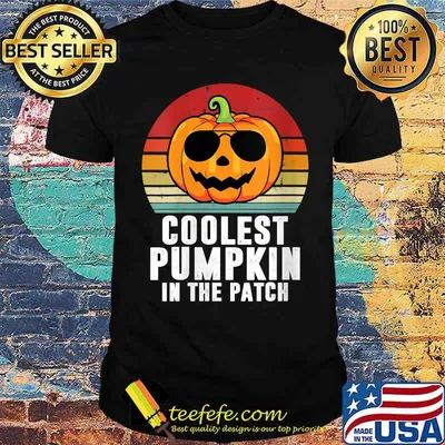 Coolest Pumpkin In The Patch Halloween Vintage T-Shirt