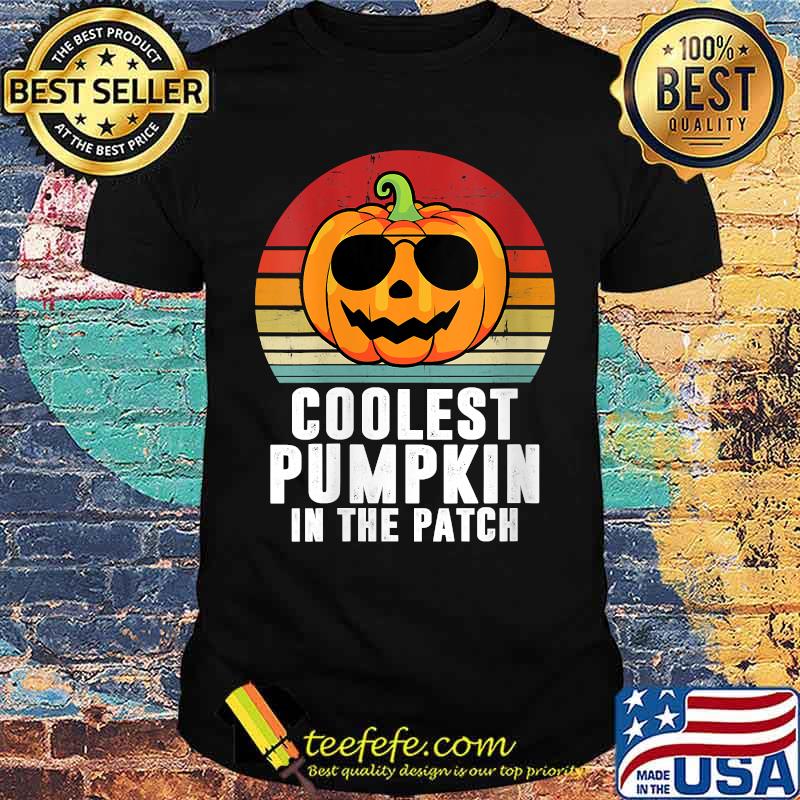 Coolest Pumpkin In The Patch Halloween Vintage T-Shirt Coolest Pumpkin In The Patch Halloween Vintage T-Shirt