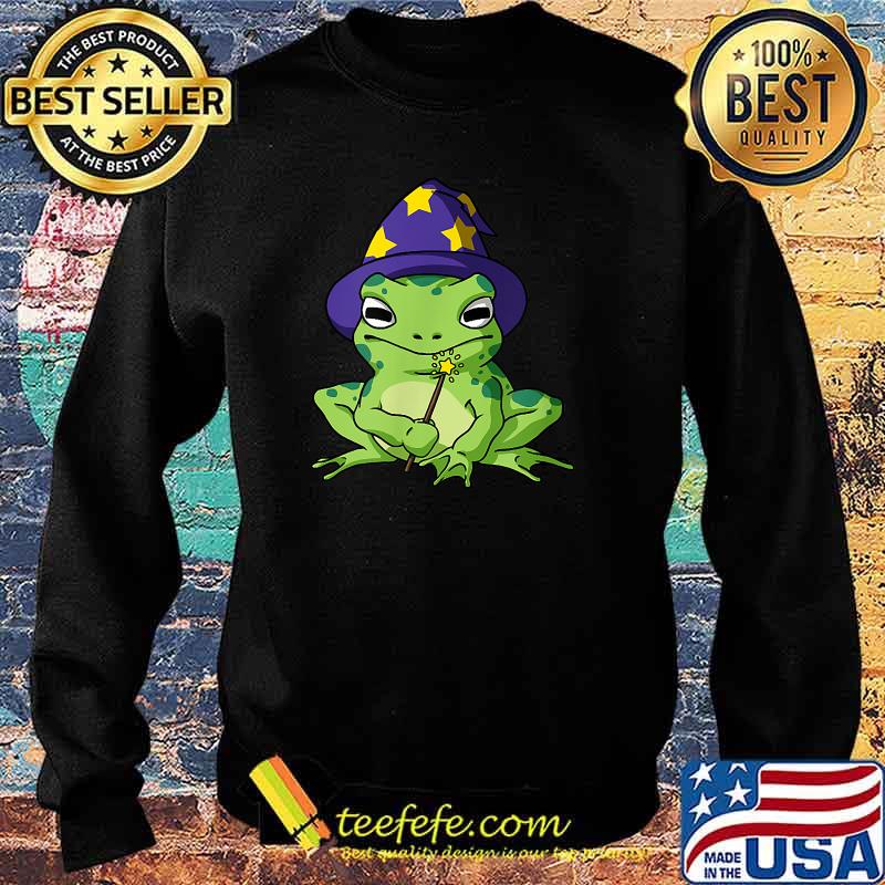 Cottagecore Aesthetic Magical Frog Wizard Hat Frogcore T-Shirt Sweater Cottagecore Aesthetic Magical Frog Wizard Hat Frogcore T-Shirt Sweater