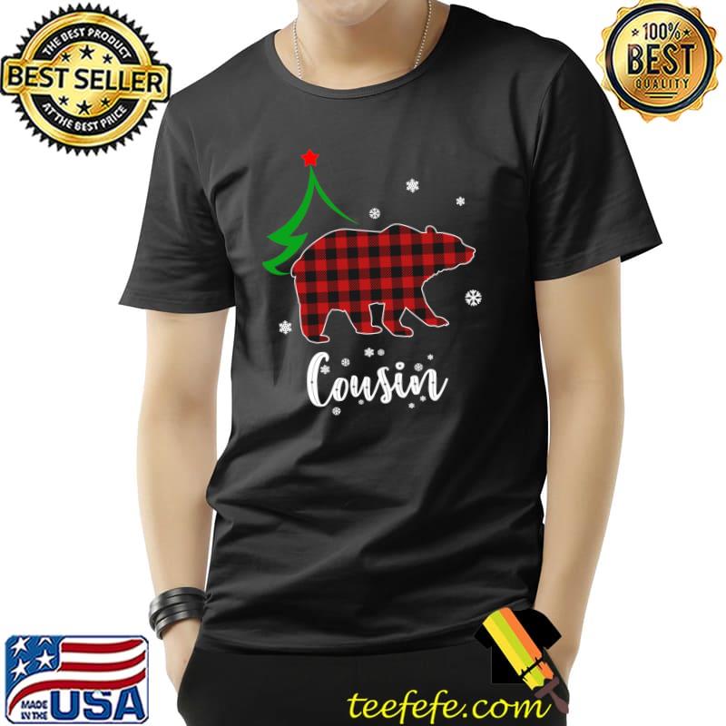 Cousin Bear Christmas Pajama Red Plaid Buffalo Family T-Shirt Unisex Cousin Bear Christmas Pajama Red Plaid Buffalo Family T-Shirt Unisex