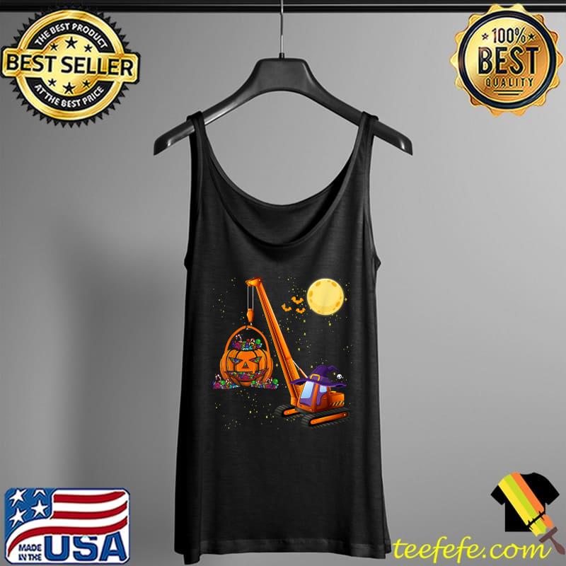 Crane Truck Pumpkin Toddler Halloween T-Shirt Tank Top Crane Truck Pumpkin Toddler Halloween T-Shirt Tank Top