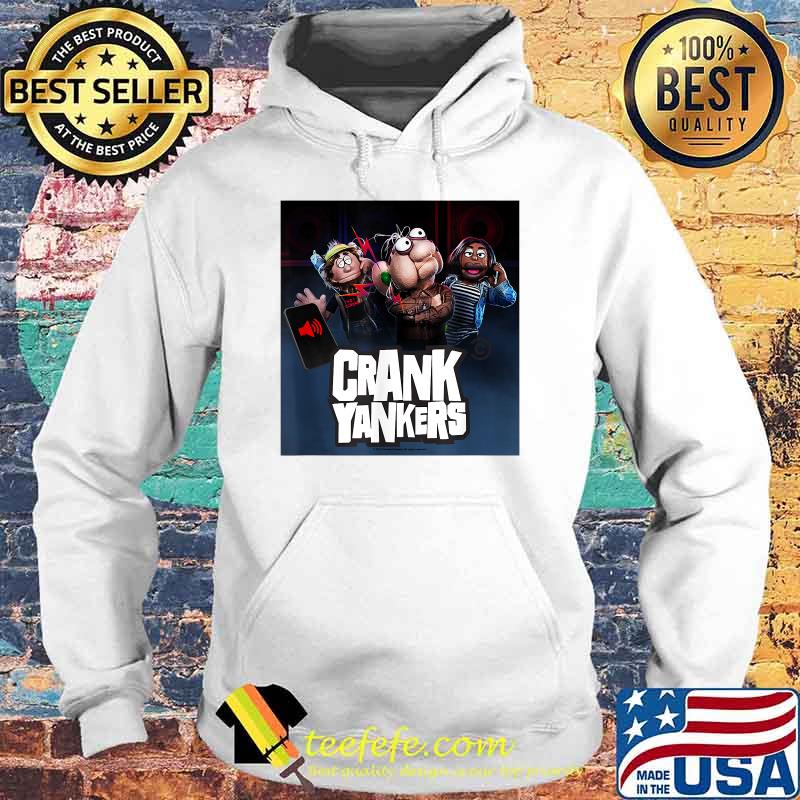 Crank Yankers Elmer, Gladys, and Bobby with Stacked Logo T-Shirt Hoodie Crank Yankers Elmer, Gladys, and Bobby with Stacked Logo T-Shirt Hoodie