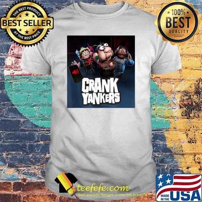 Crank Yankers Elmer, Gladys, and Bobby with Stacked Logo T-Shirt