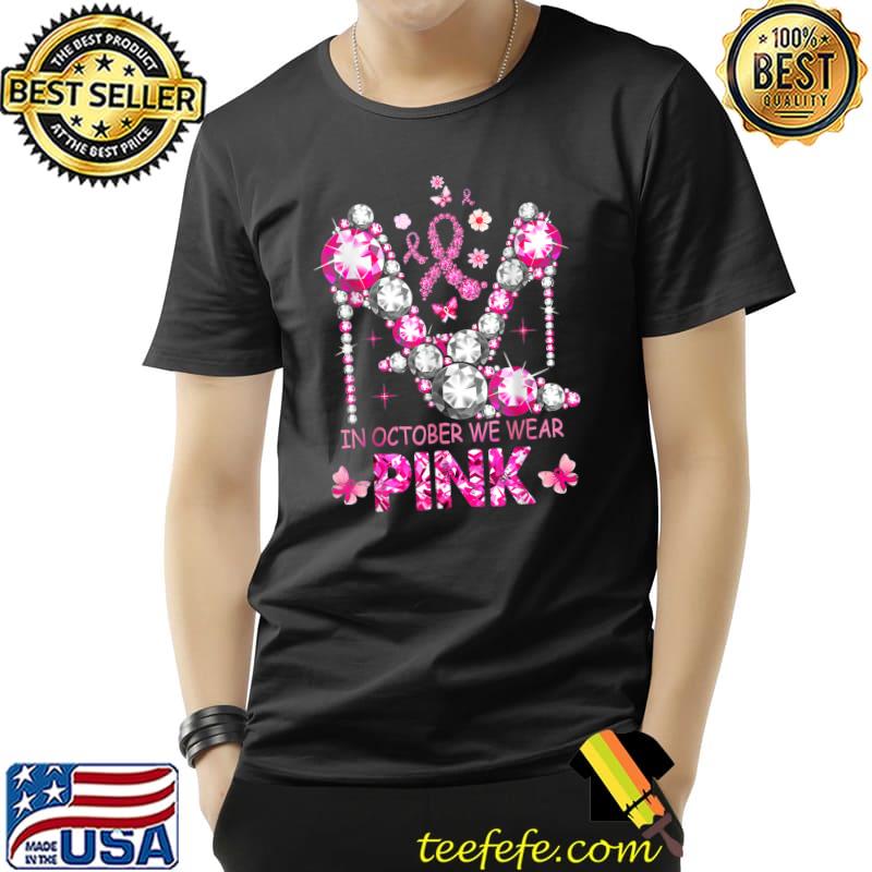 Crush Breast Cancer Awareness Bling Pink Ribbon T-shirt Crush Breast Cancer Awareness Bling Pink Ribbon T-shirt