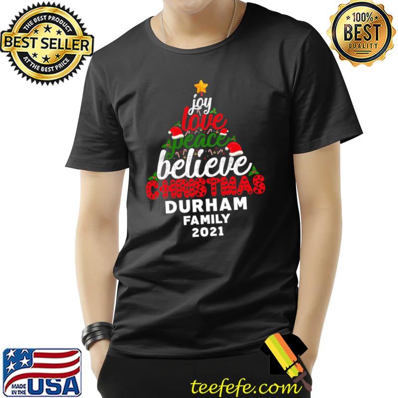 Custom family Christmas matching name Durham 2021 T-s Unisex Custom family Christmas matching name Durham 2021 T-s Unisex