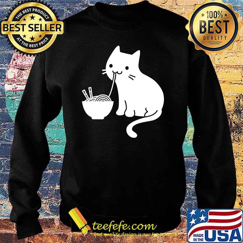 Cute Cat Eating Ramen Essential T-Shirt Sweater Cute Cat Eating Ramen Essential T-Shirt Sweater