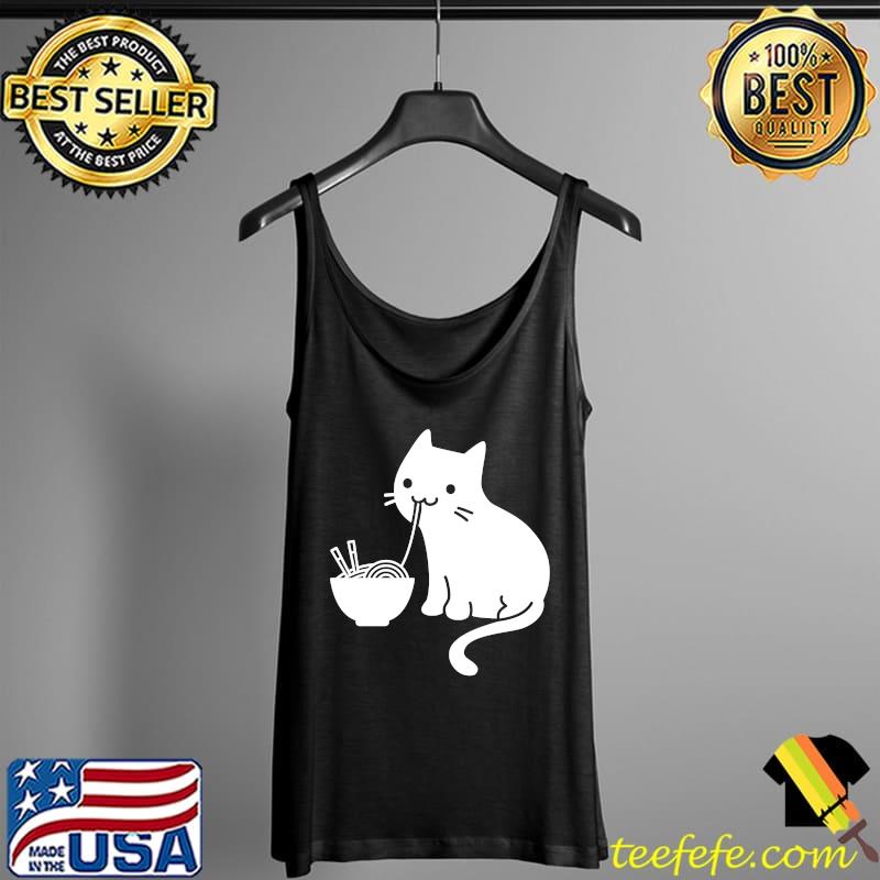 Cute Cat Eating Ramen Essential T-Shirt Tank Top Cute Cat Eating Ramen Essential T-Shirt Tank Top