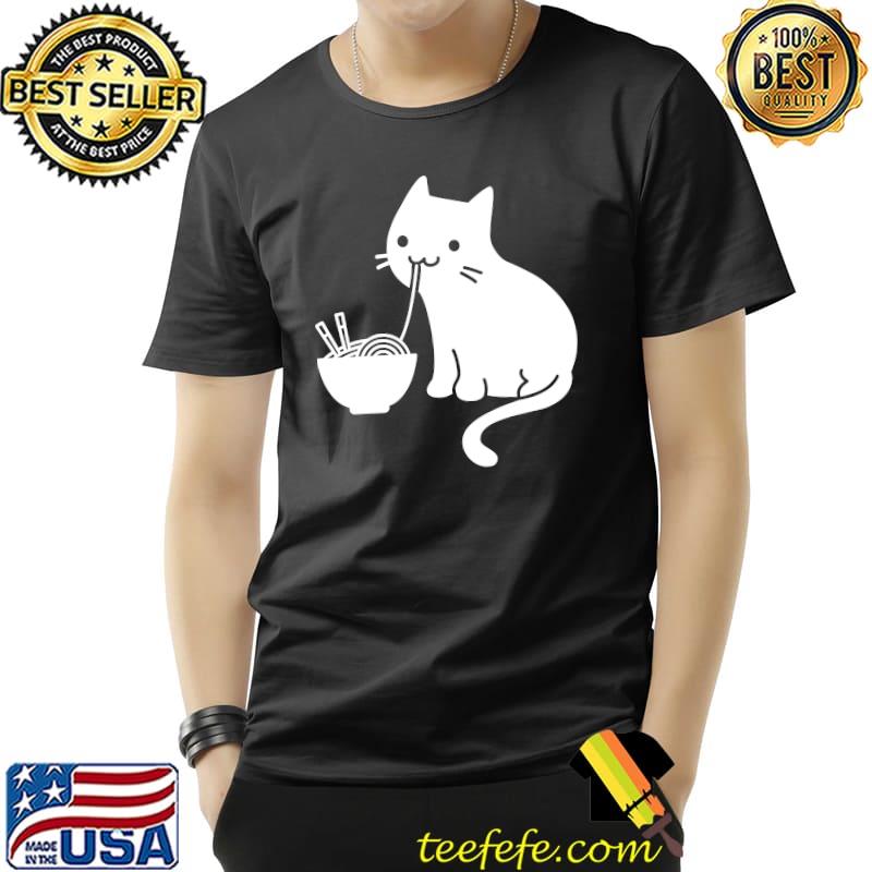 Cute Cat Eating Ramen Essential T-Shirt
