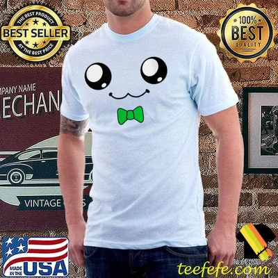Cute Eyes Halloween Pumpkin with Bow Tie Costume T-Shirt
