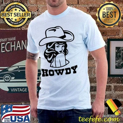 Cute Howdy Horse Riding Rodeo Cowgirl Girl Women Rider T-shirt