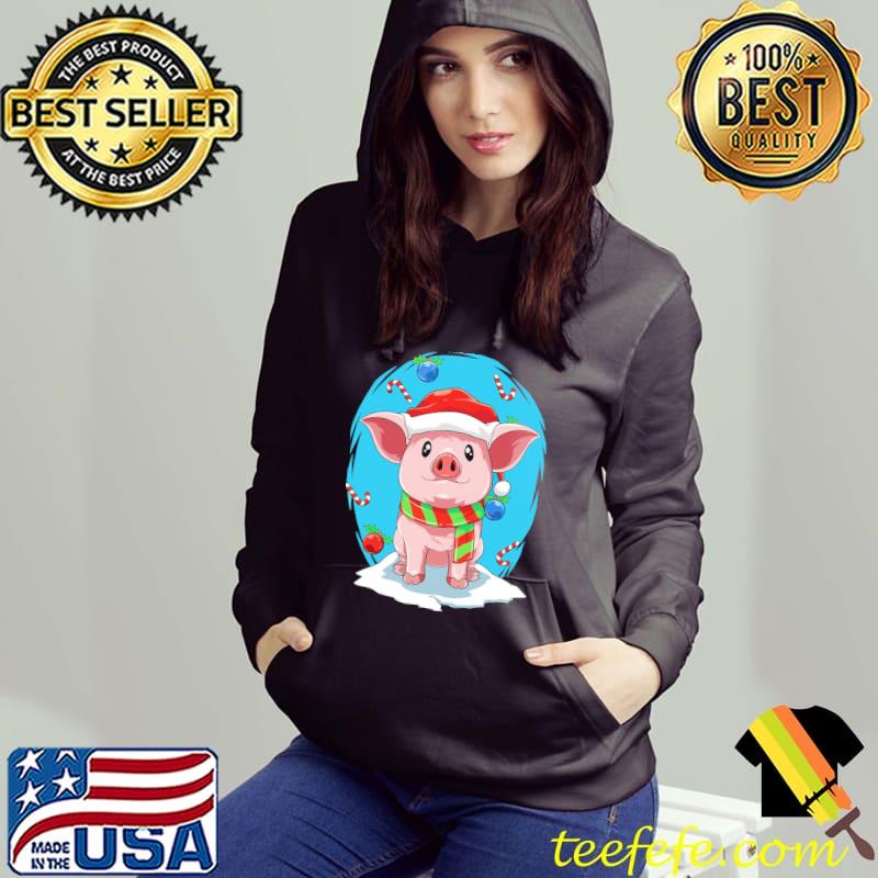 Cute Pig Christmas Santa Gilt Shirt