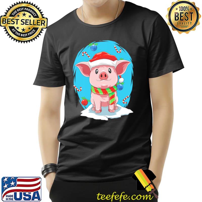 Cute Pig Christmas Santa Gilt Shirt Unisex Cute Pig Christmas Santa Gilt Shirt Unisex