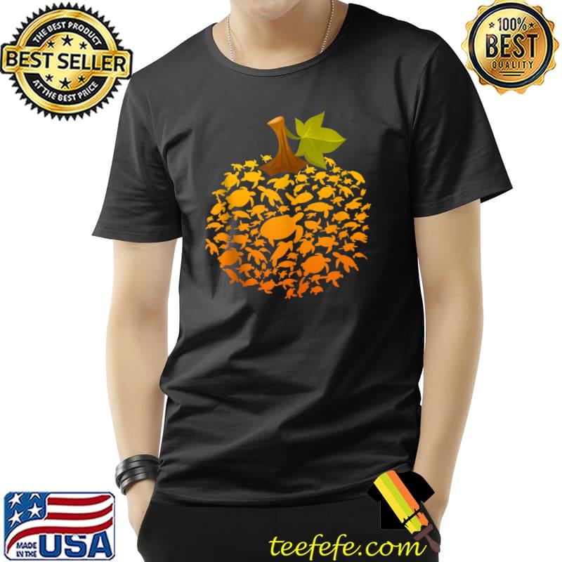 Cute Pumpkin Turtle Sea Halloween Farmer T-s Unisex Cute Pumpkin Turtle Sea Halloween Farmer T-s Unisex