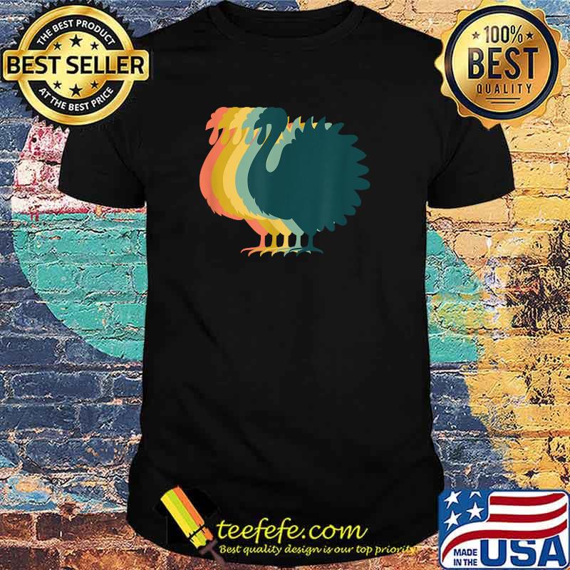 Cute Stylish Colorful Turkeys Thanksgiving T-Shirt