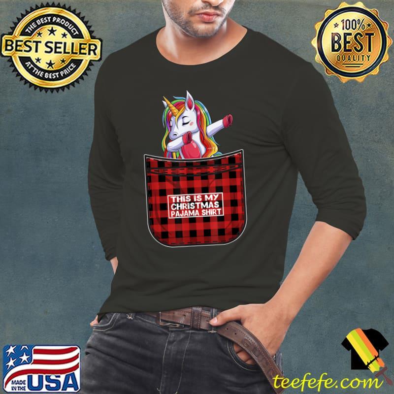 Cute Unicorn Christmas Pajama Funny Santa Dab Unicorn Tee T-Shirt Cute Unicorn Christmas Pajama Funny Santa Dab Unicorn Tee T-Shirt