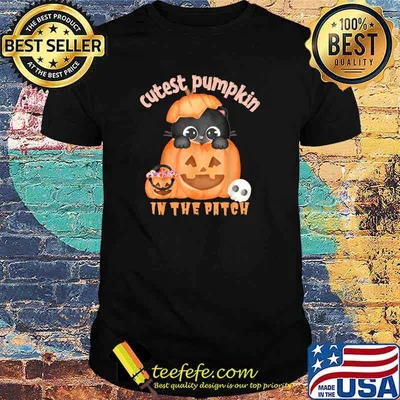 Cutest Pumpkin In The Patch Kids & Adults Halloween Pumpkin T-Shirt