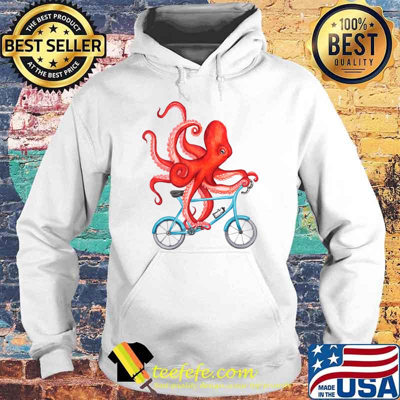 Cycling octopus Relaxed Fit T-Shirt Hoodie Cycling octopus Relaxed Fit T-Shirt Hoodie