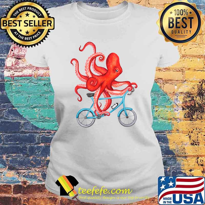 Cycling octopus Relaxed Fit T-Shirt Laides tee Cycling octopus Relaxed Fit T-Shirt Laides tee