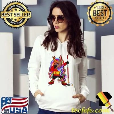 Dabbing Brown Unicorn Spain Ice Hockey Fans Jersey Sport Raglan Baseball T-shirt