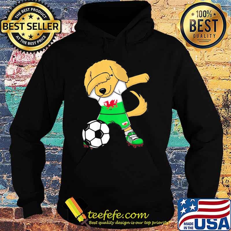 Dabbing Golden Retriever Wales Soccer Fans Jersey Football s Hoodie Dabbing Golden Retriever Wales Soccer Fans Jersey Football s Hoodie