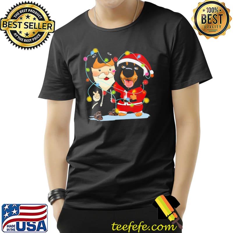 Dachshund and Santa Claus Christmas Shirt Unisex Dachshund and Santa Claus Christmas Shirt Unisex