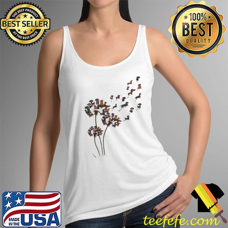 Dachshund Dandelion Flower Tank Top Dachshund Dandelion Flower Tank Top