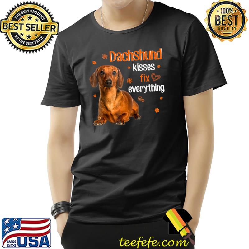 Dachshund Kisses Fix Everything dachshund lover T-Shirt Unisex Dachshund Kisses Fix Everything dachshund lover T-Shirt Unisex