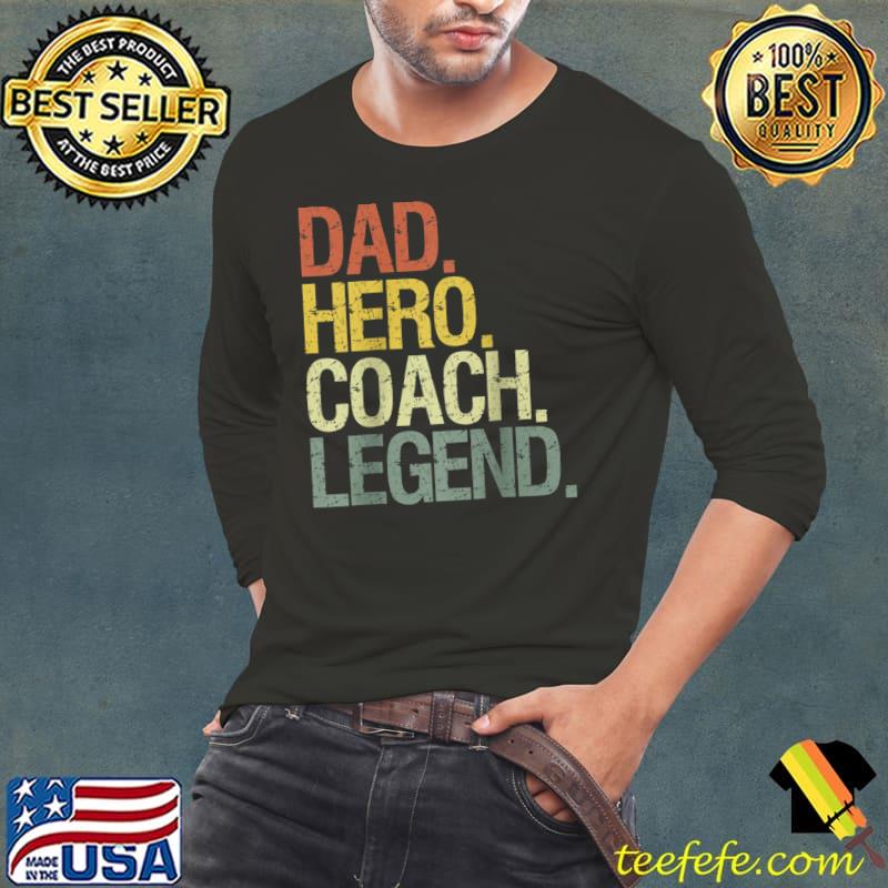 dad coach Raglan Baseball T-s Long Sleeve Tee dad coach Raglan Baseball T-s Long Sleeve Tee