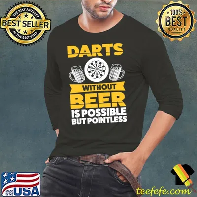 Darts without beer is possible Dartboard T-shirt