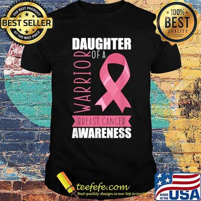 daughter of a warrior breast cancer Awareness T-Shirt