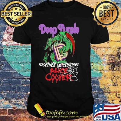 Deep Purple Together In Concert Alice Cooper Shirt
