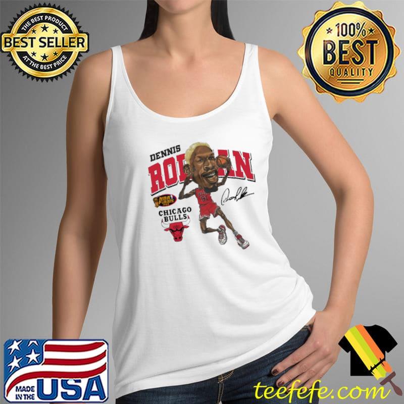 Dennis Rodman Chicago Bulls Vintage Signature NBA Shirt Tank Top Dennis Rodman Chicago Bulls Vintage Signature NBA Shirt Tank Top