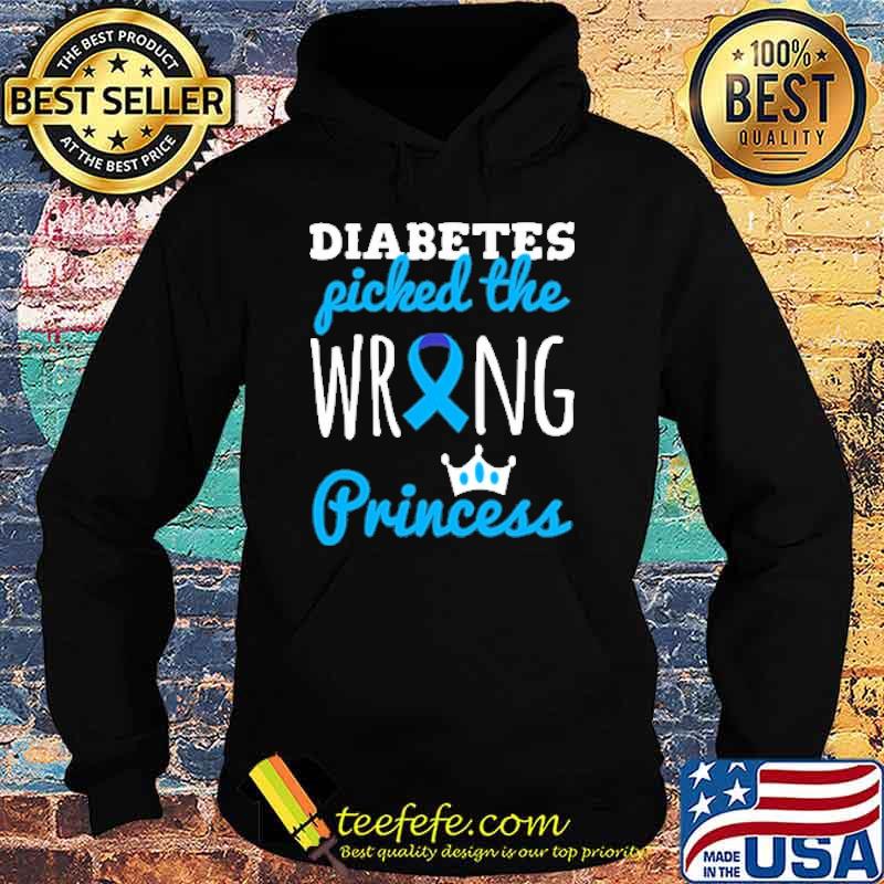 Diabetes Fiched The Wring Princess s Hoodie Diabetes Fiched The Wring Princess s Hoodie