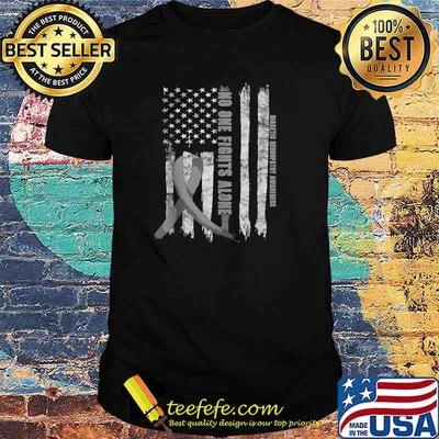 Diabetic Neuropathy Awareness USA American Flag Brain Diseas T-shirt