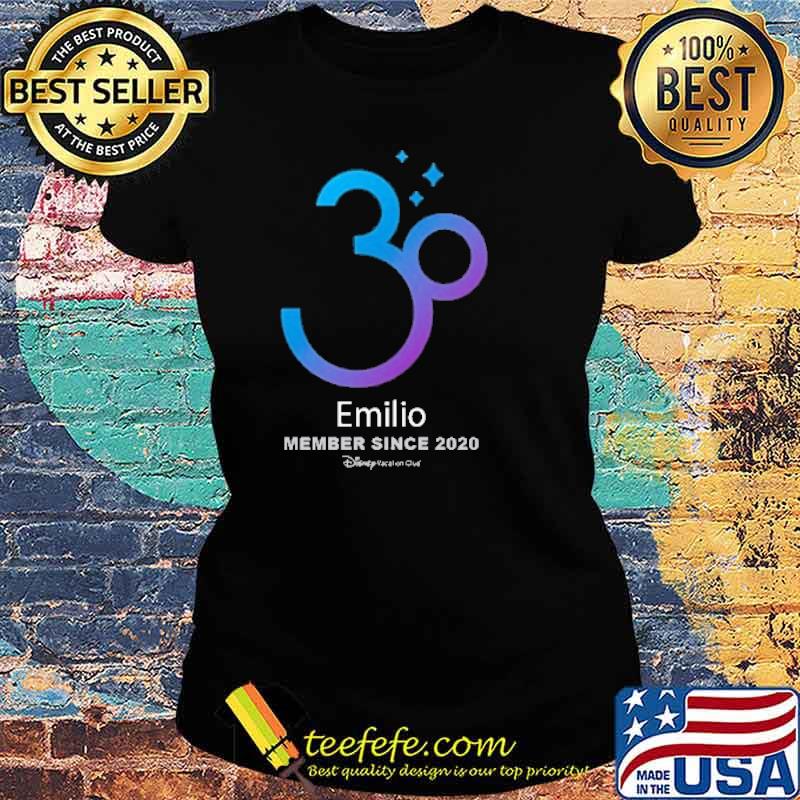 Disney Vacation Club 30th Anniversary Individual Emilio Member Since 2020 Shirt Ladies tee Disney Vacation Club 30th Anniversary Individual Emilio Member Since 2020 Shirt Ladies tee