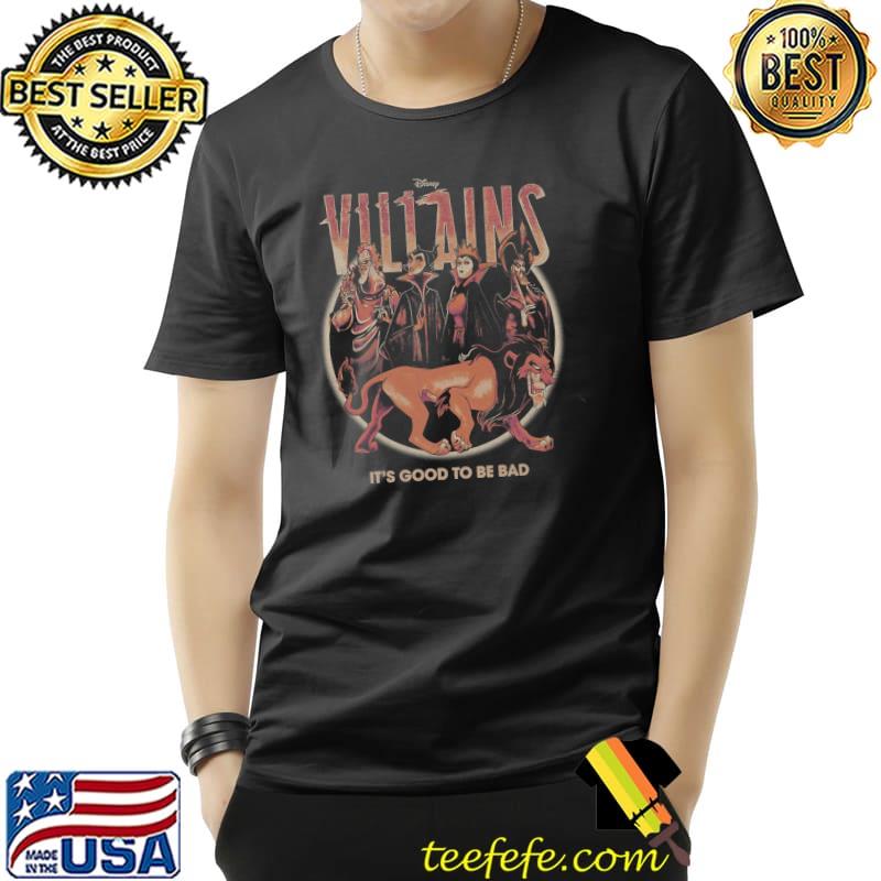 Disney Villains Group Shot It's Good To Be Bad Premium T-Shirt Unisex Disney Villains Group Shot It's Good To Be Bad Premium T-Shirt Unisex