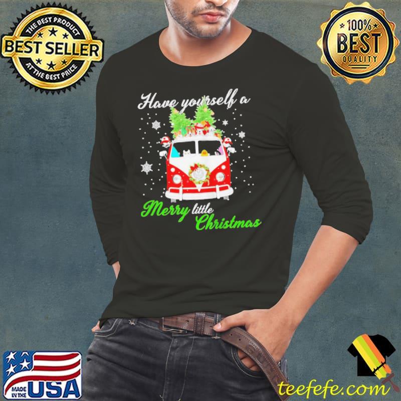 DOGS DRIVING CAR HAVE YOURSELF A MERRY LITTLE CHRISTMAS SHIRT