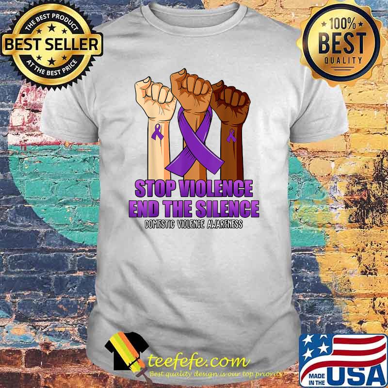 Domestic Violence Awareness Stop Violence End Silence T-Shirt