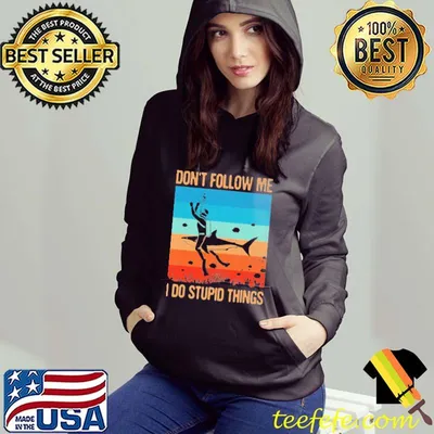 Don't Follow Me I Do Stupid Things Scuba Divnig Vintage Shirt