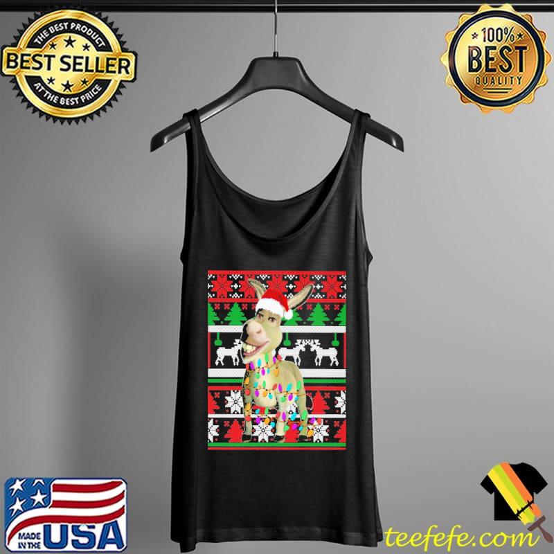 Donkey Christmas Vintage Shirt Tank Top Donkey Christmas Vintage Shirt Tank Top