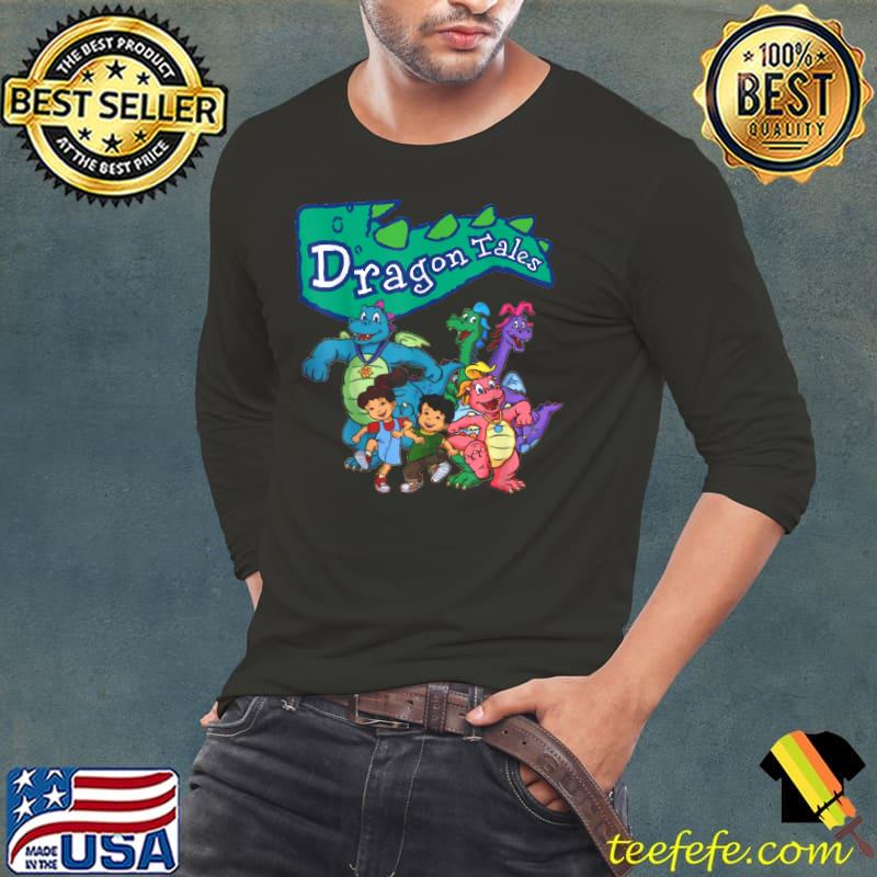 Dragons Tales Graphics T-Shirt Long Sleeve Tee Dragons Tales Graphics T-Shirt Long Sleeve Tee