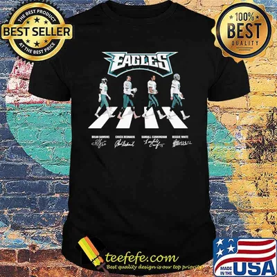 Eagles abbey road signatures shirt