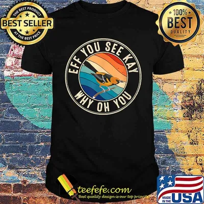 Eff You See Kay Retro 80s Oriole T-Shirt