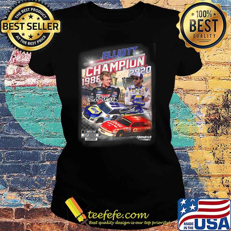 Elliott Champion 1988 2010 Nascar Cup Series Signature Shirt Ladies tee Elliott Champion 1988 2010 Nascar Cup Series Signature Shirt Ladies tee
